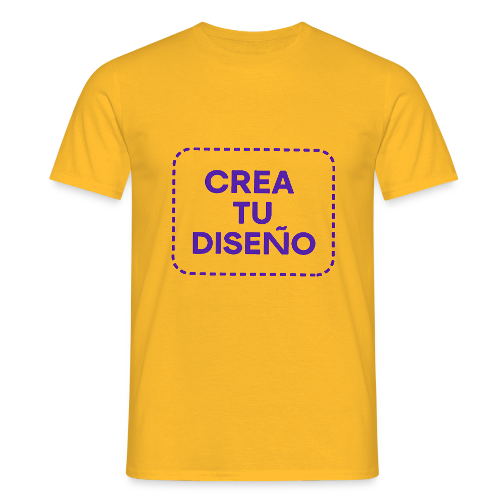 Camiseta negra personalizable - amarillo