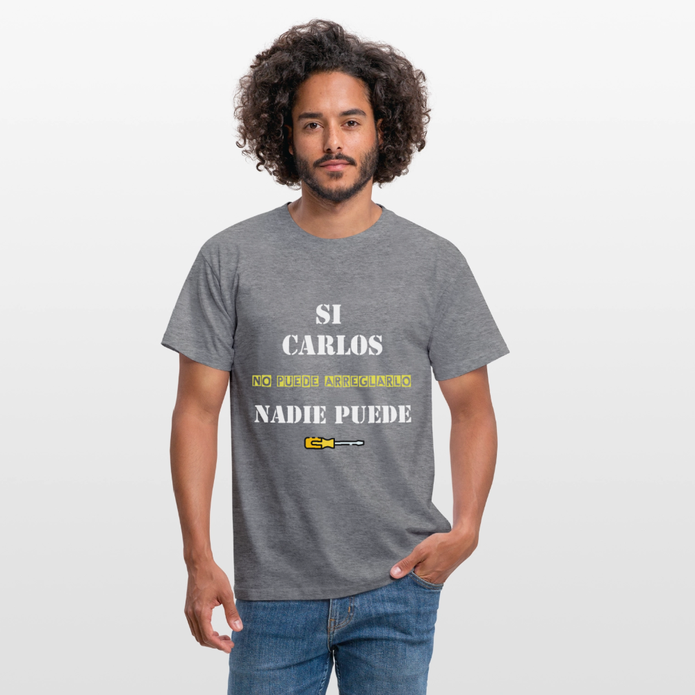 Camiseta personalizable - grafito jaspeado