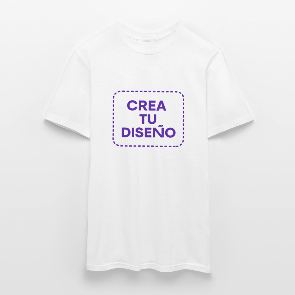 Camiseta negra personalizable - blanco