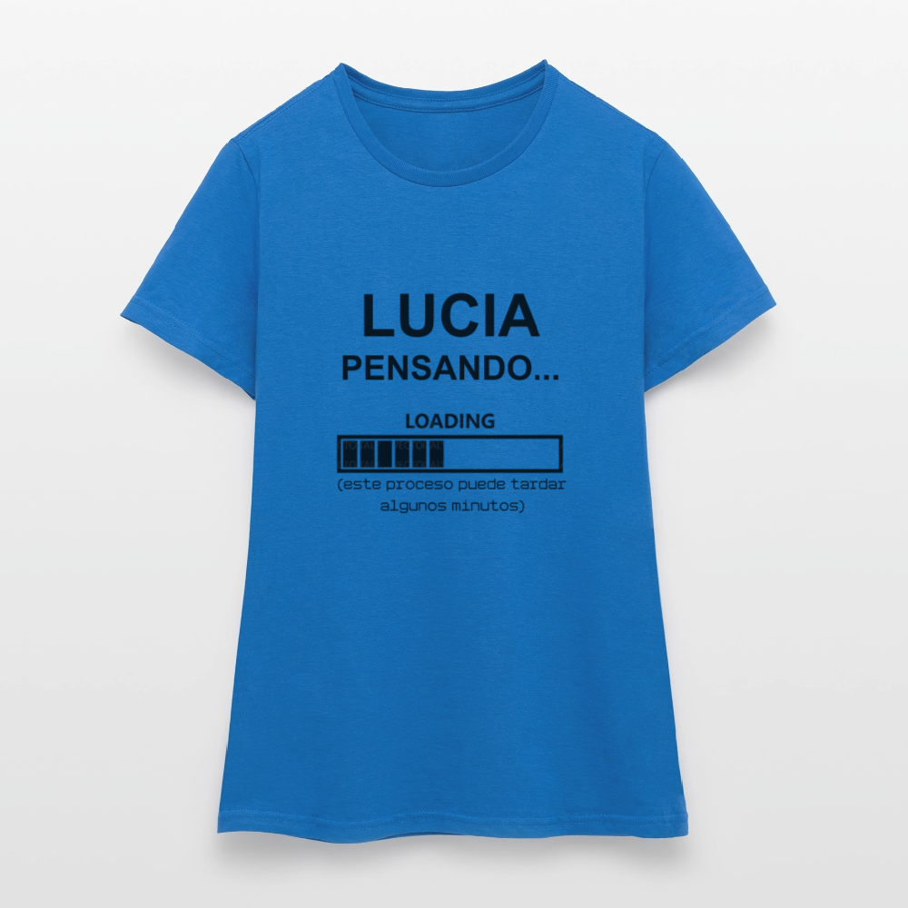 Camiseta mujer premium personalizable - azul royal