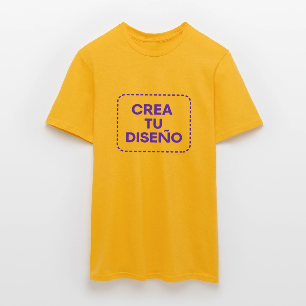 Camiseta negra personalizable - amarillo