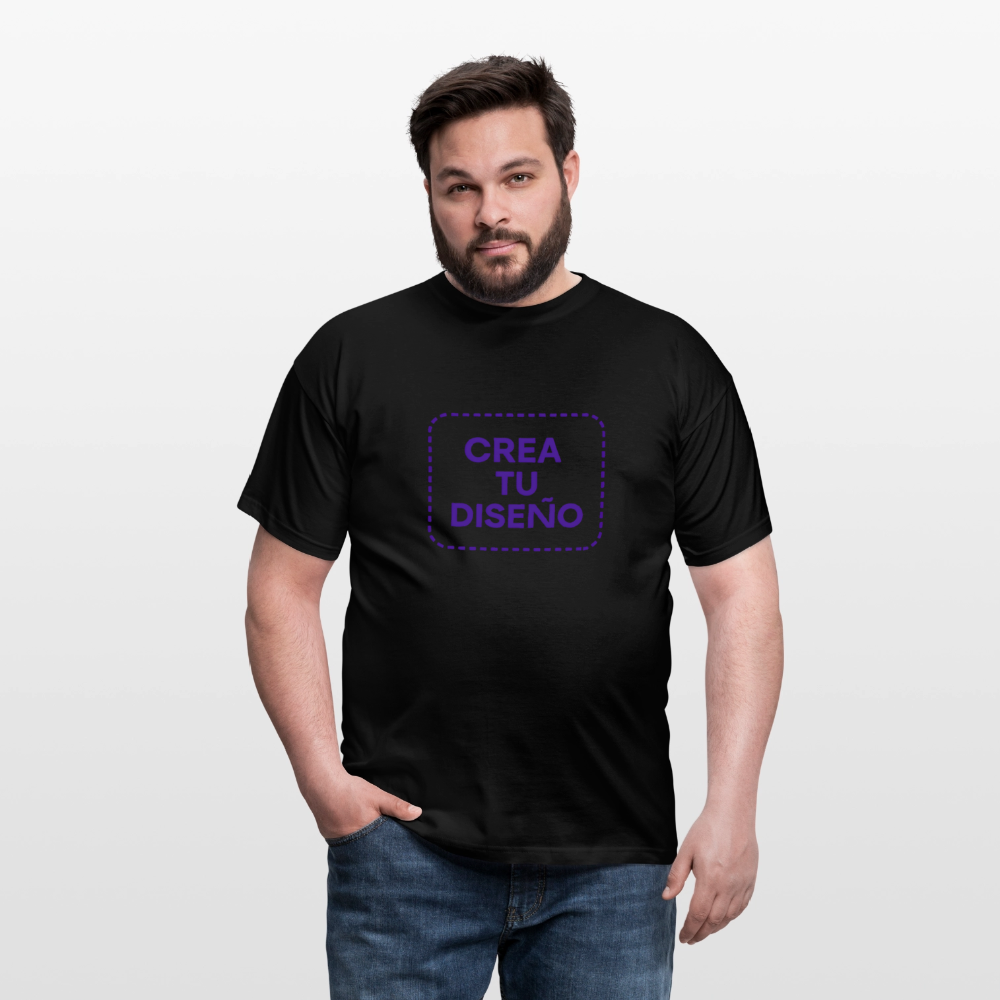 Camiseta negra personalizable - negro