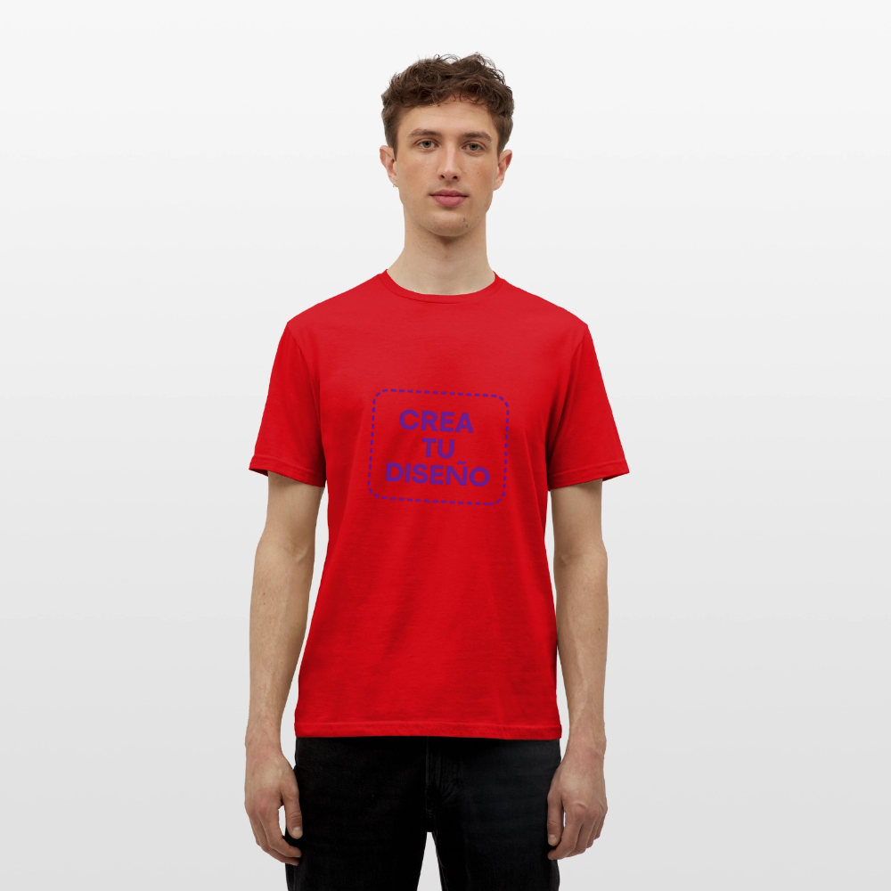 Camiseta negra personalizable - rojo