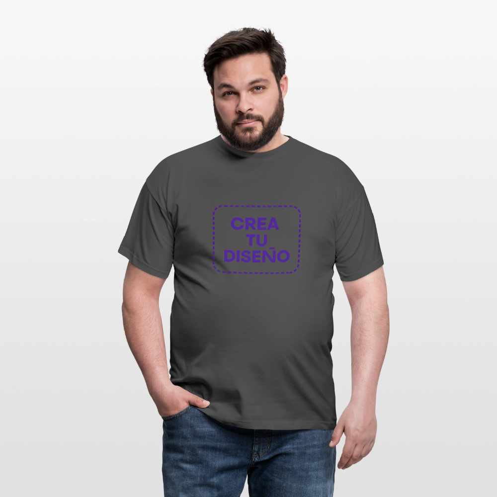 Camiseta negra personalizable - antracita