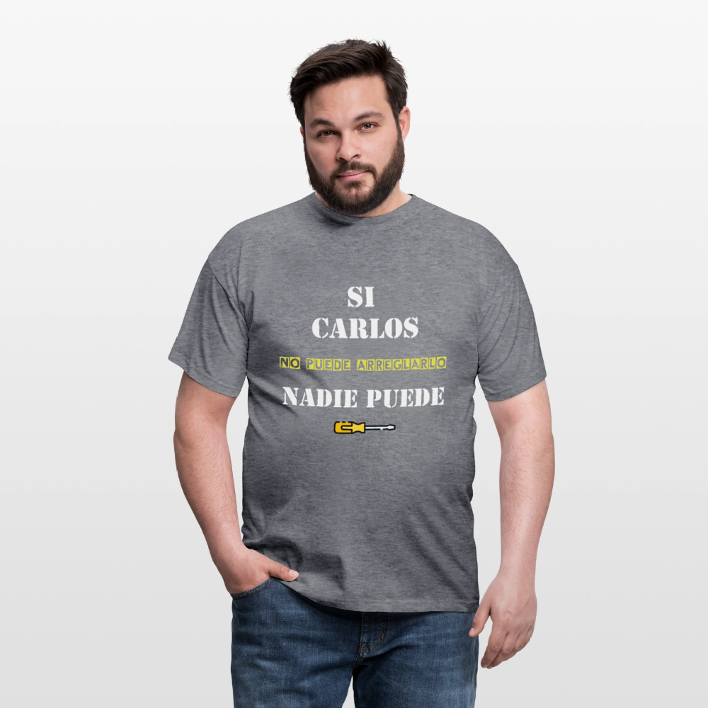 Camiseta personalizable - grafito jaspeado