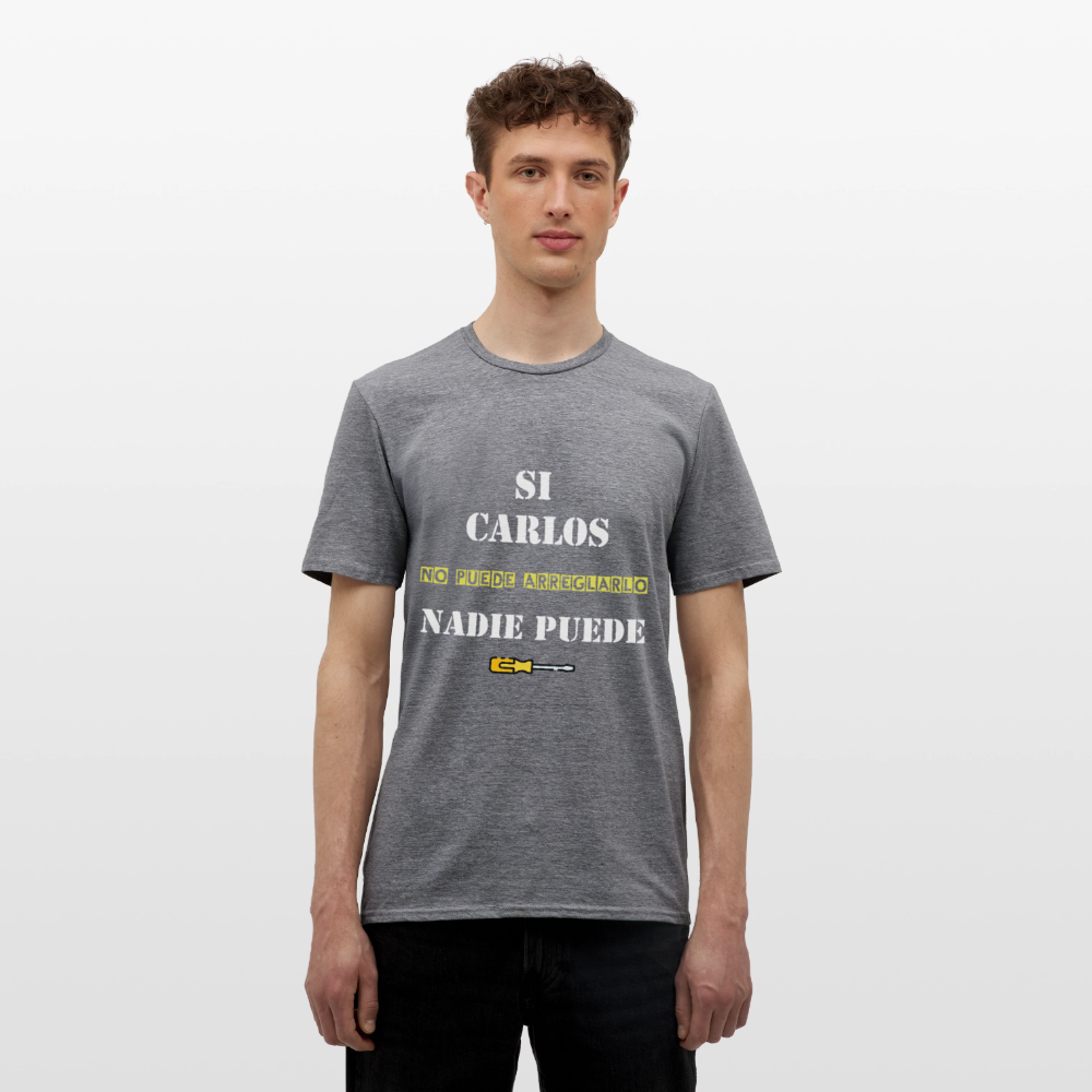 Camiseta personalizable - grafito jaspeado