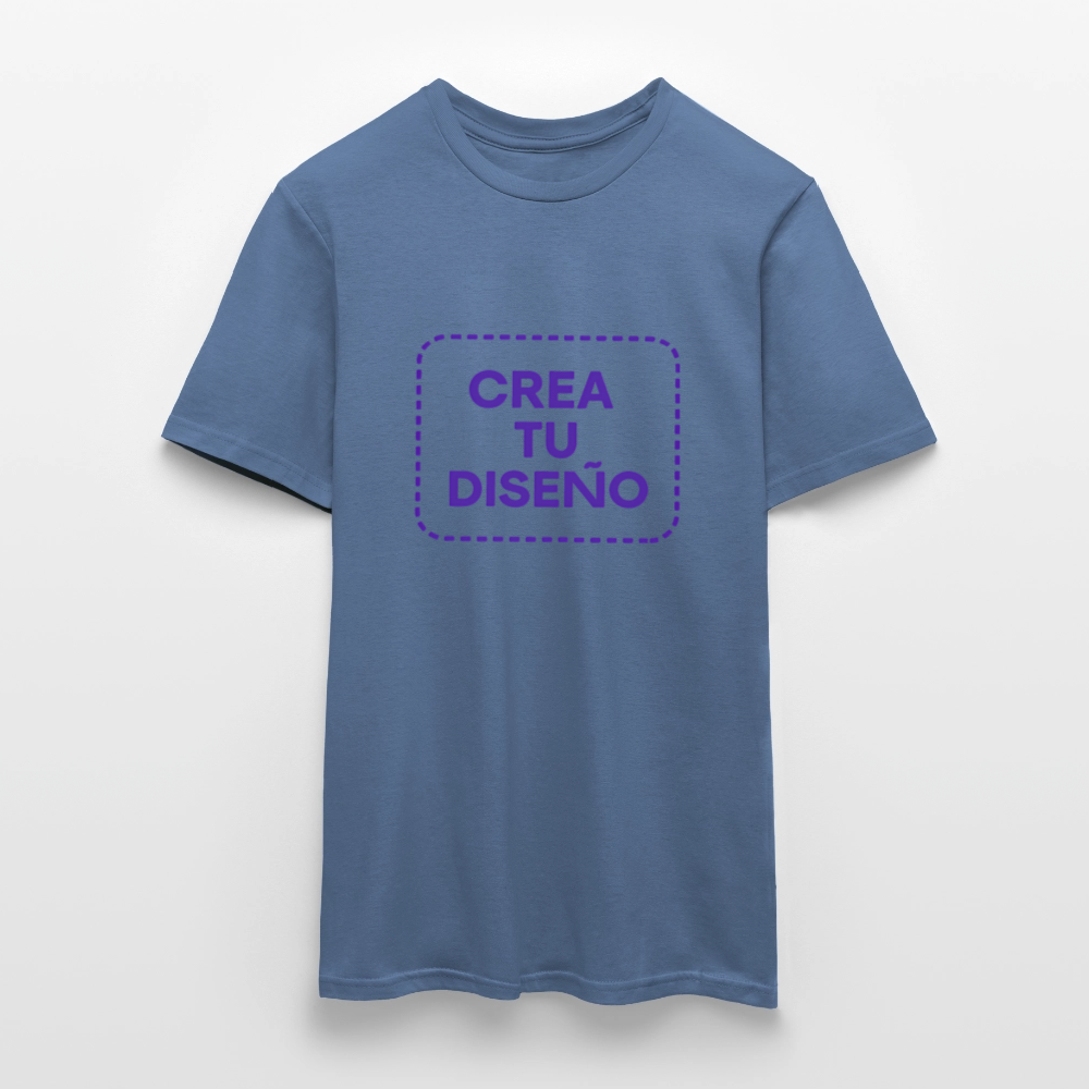 Camiseta negra personalizable - azul colombino