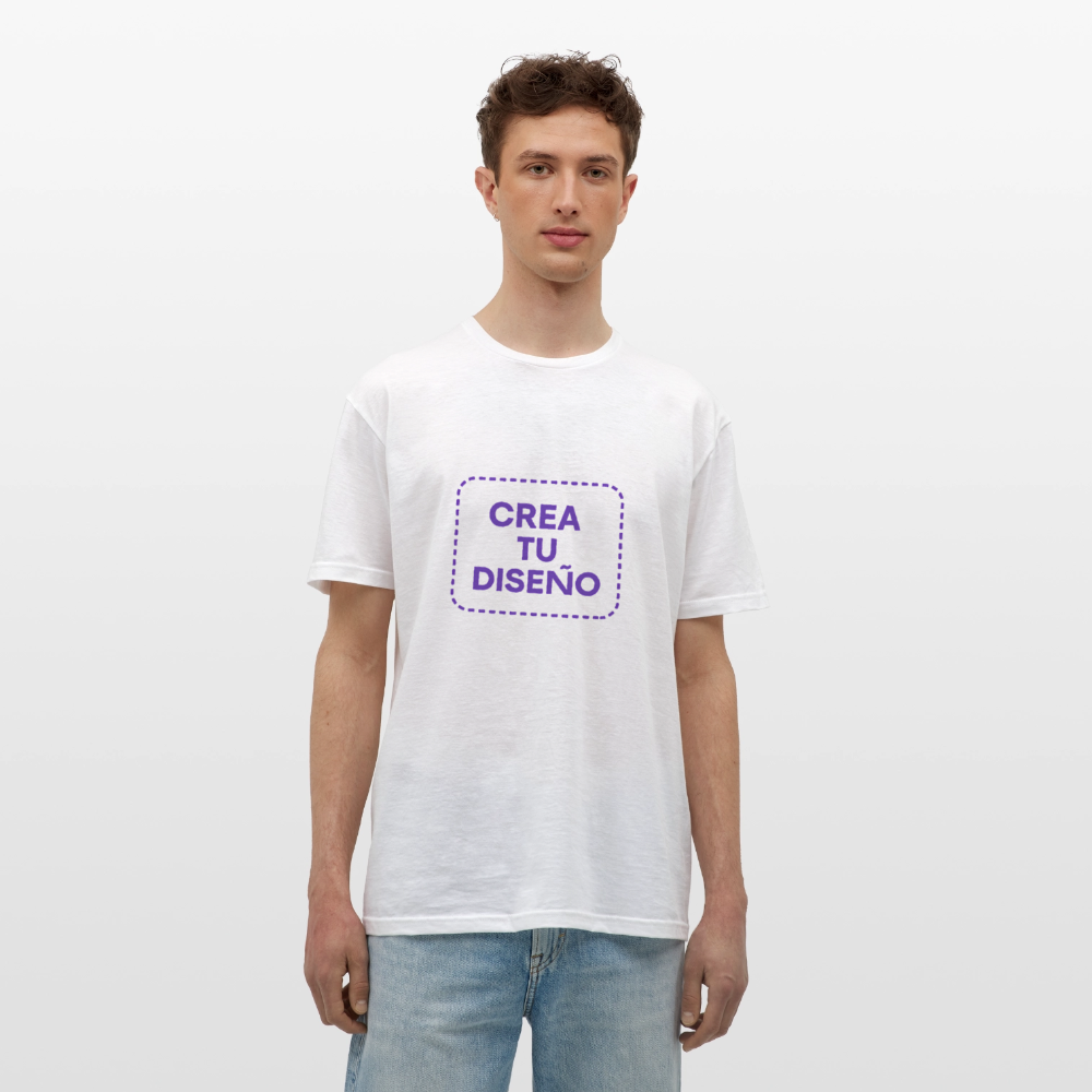 Camiseta negra personalizable - blanco