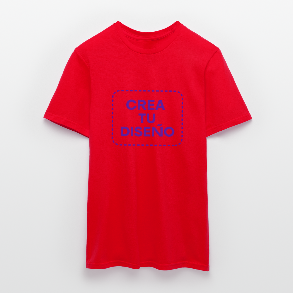 Camiseta negra personalizable - rojo