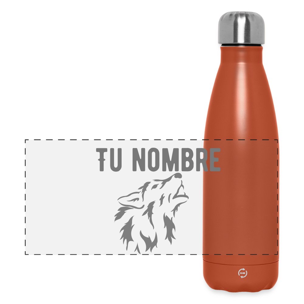 Botella de agua isotérmica 500 ml personalizable - terra