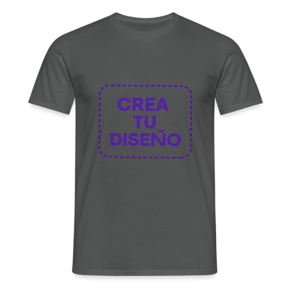 Camiseta negra personalizable - antracita