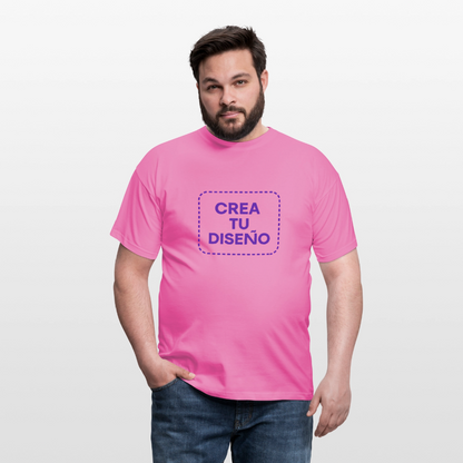 Camiseta negra personalizable - rosa