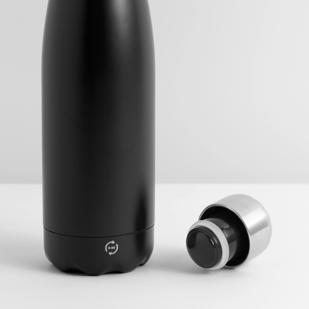 Botella de agua isotérmica 500 ml personalizable - negro