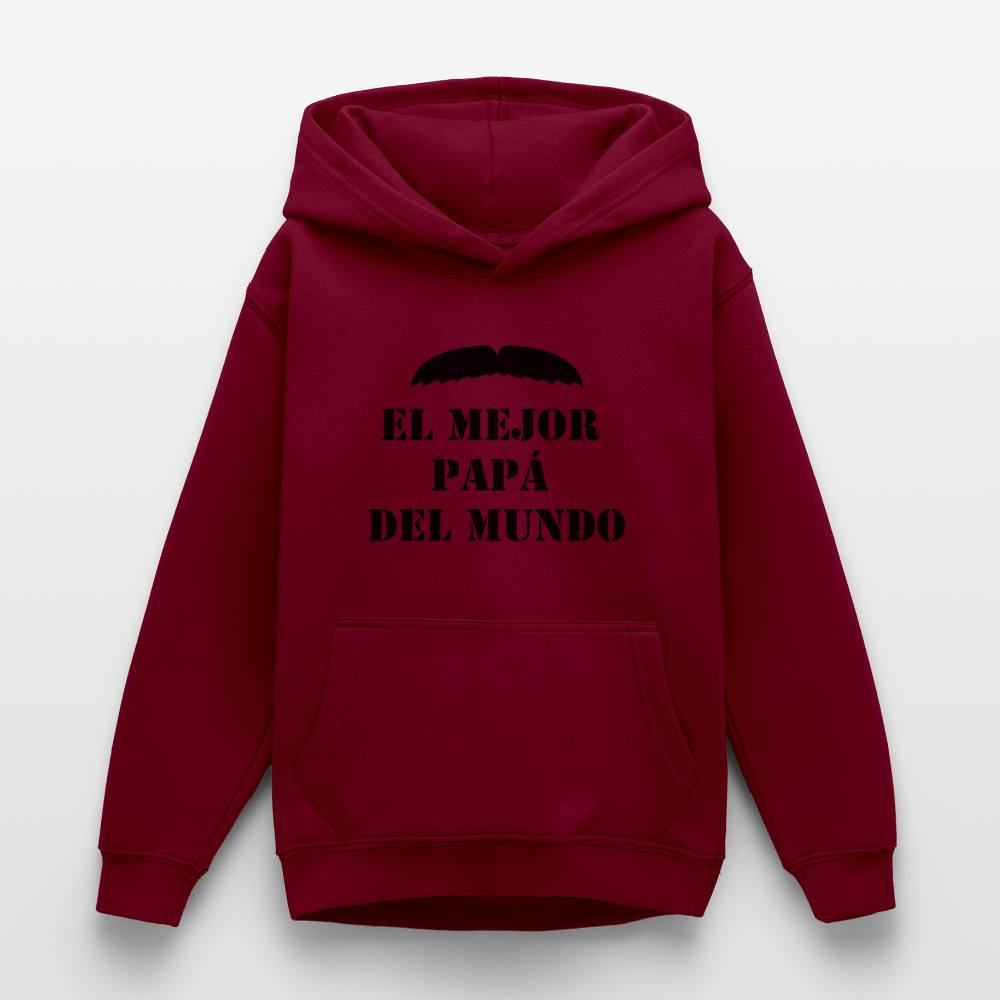 Sudadera con capucha personalizadle - rojo bordeaux