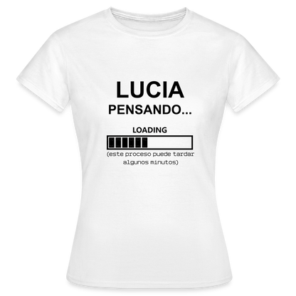 Camiseta mujer premium personalizable - blanco