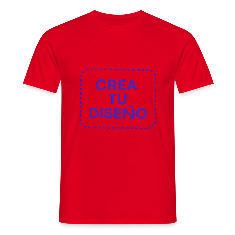 Camiseta negra personalizable - rojo