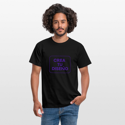 Camiseta negra personalizable - negro