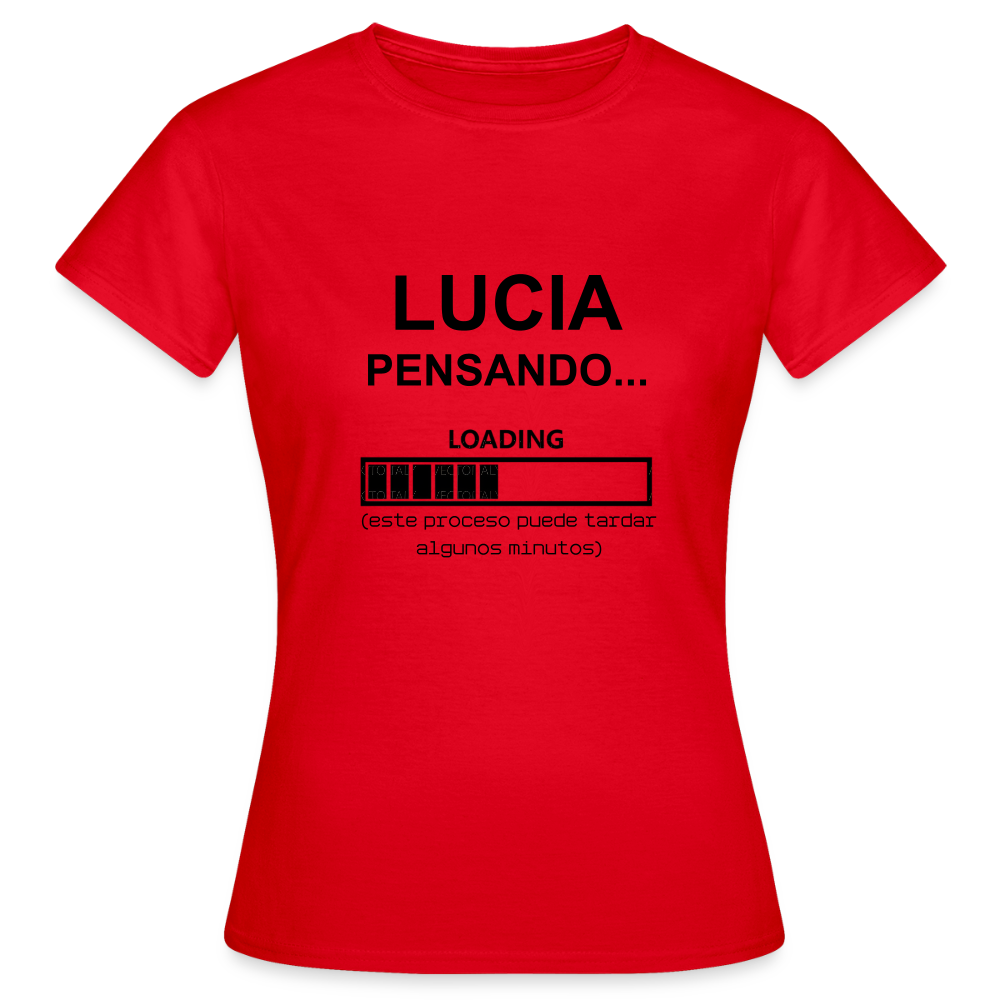 Camiseta mujer premium personalizable - rojo