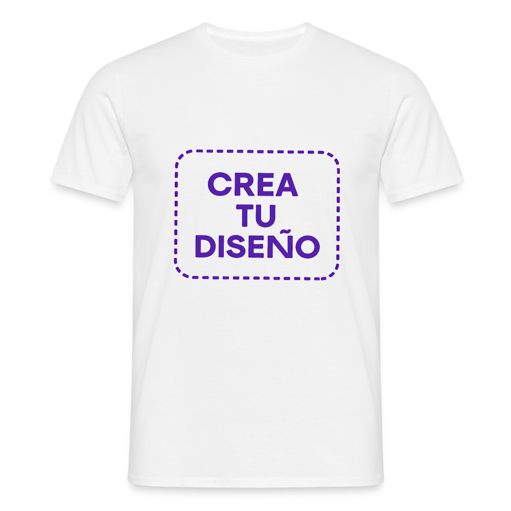 Camiseta negra personalizable - blanco