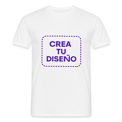 Camiseta negra personalizable - blanco