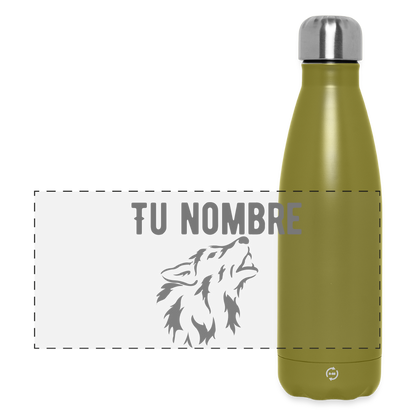 Botella de agua isotérmica 500 ml personalizable - olive green