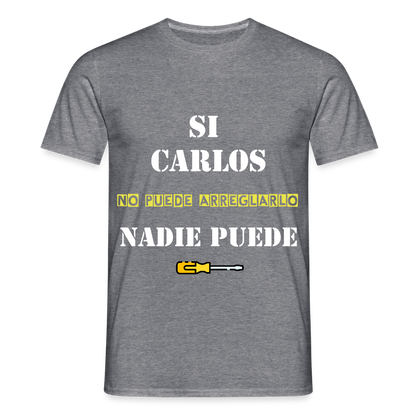 Camiseta personalizable - grafito jaspeado