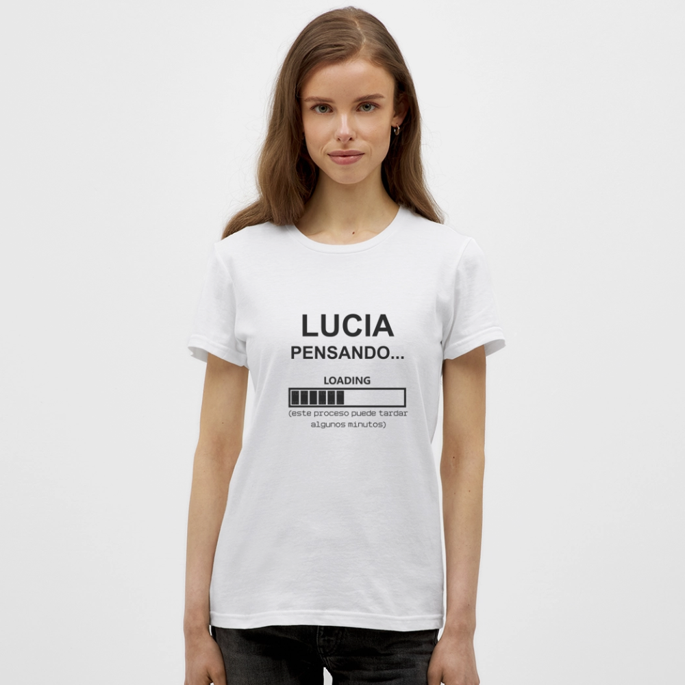 Camiseta mujer premium personalizable - blanco