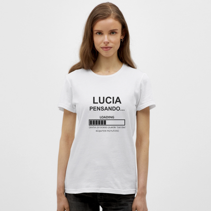 Camiseta mujer premium personalizable - blanco