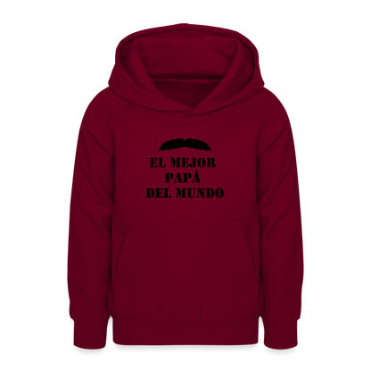Sudadera con capucha personalizadle - rojo bordeaux