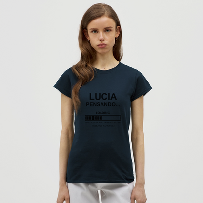 Camiseta mujer premium personalizable - azul marino