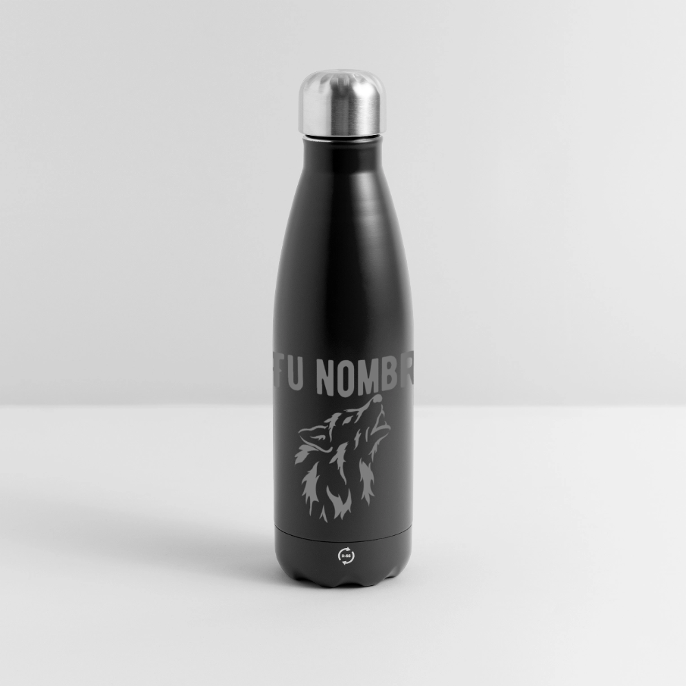 Botella de agua isotérmica 500 ml personalizable - negro