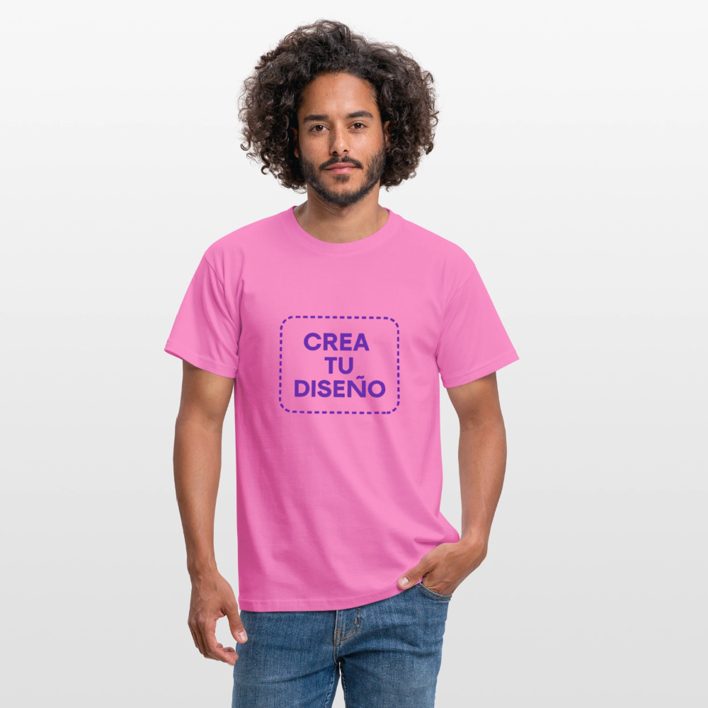 Camiseta negra personalizable - rosa