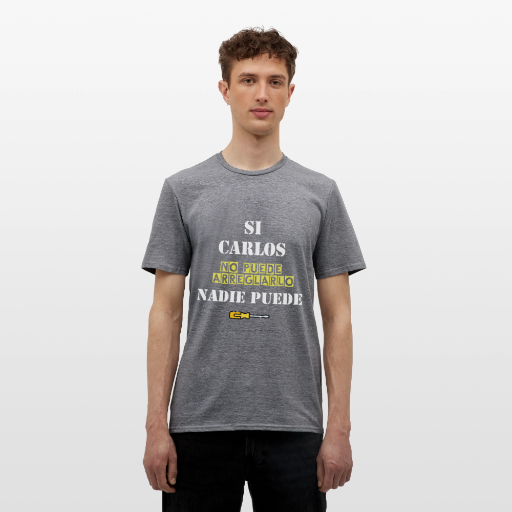 Camiseta personalizable - grafito jaspeado