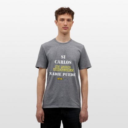 Camiseta personalizable - grafito jaspeado