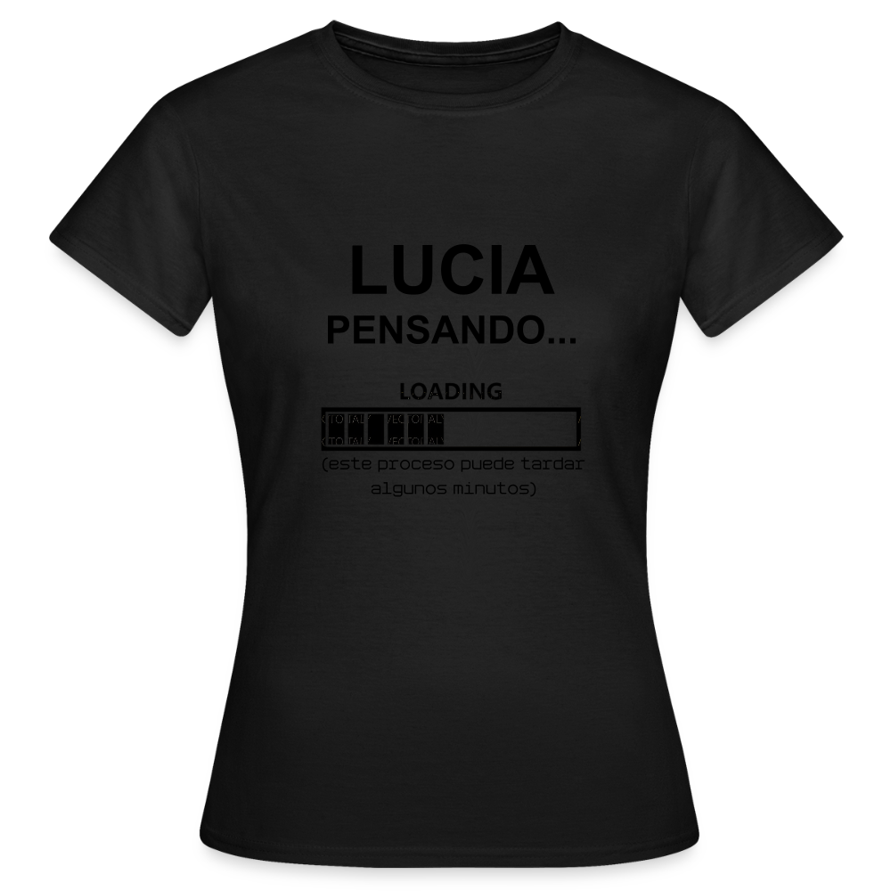 Camiseta mujer premium personalizable - negro