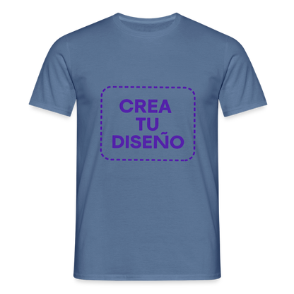 Camiseta negra personalizable - azul colombino 