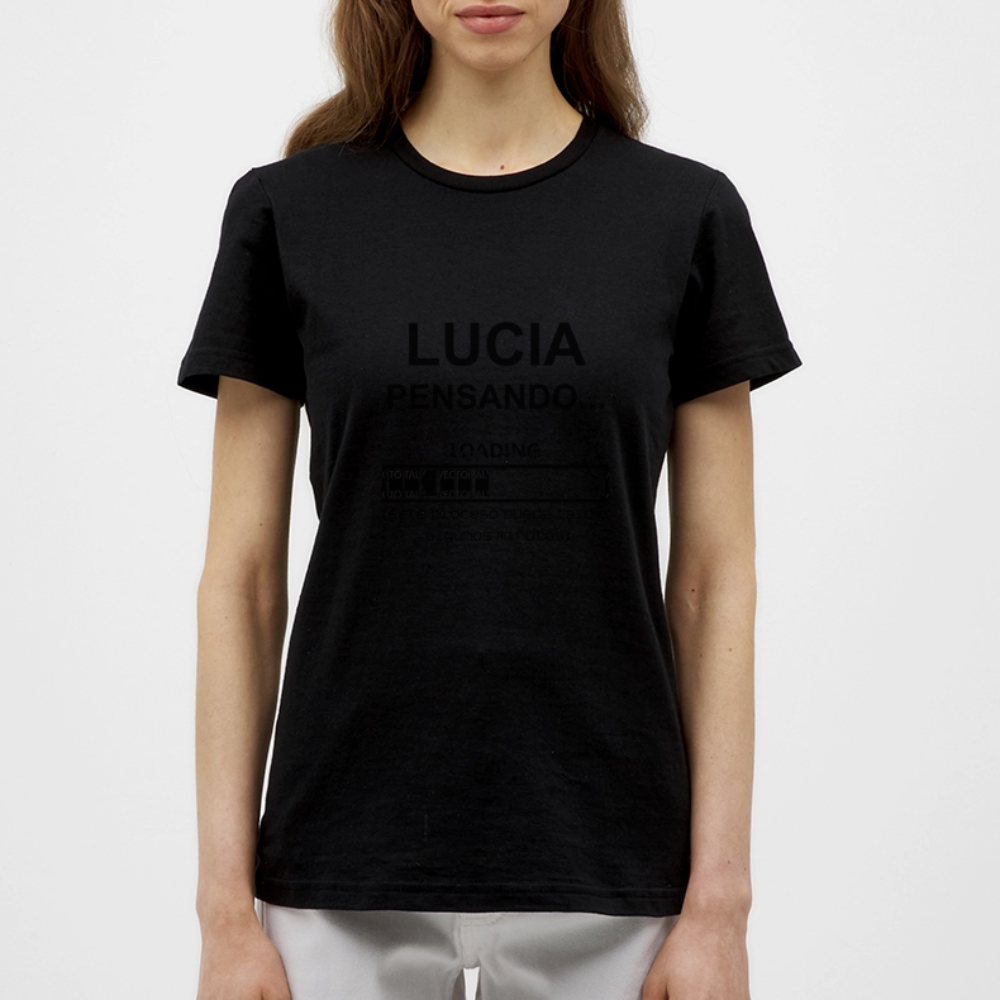 Camiseta mujer premium personalizable - negro