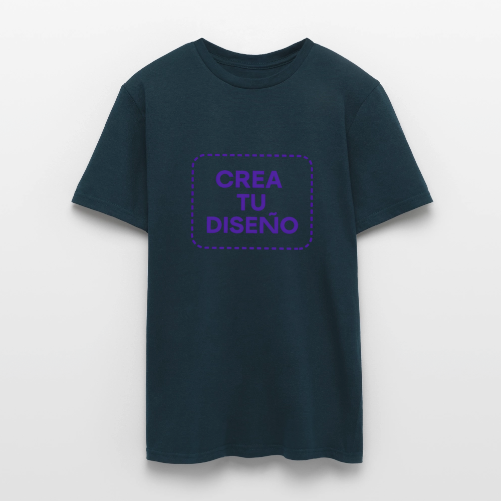 Camiseta negra personalizable - azul marino