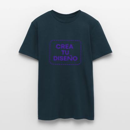 Camiseta negra personalizable - azul marino