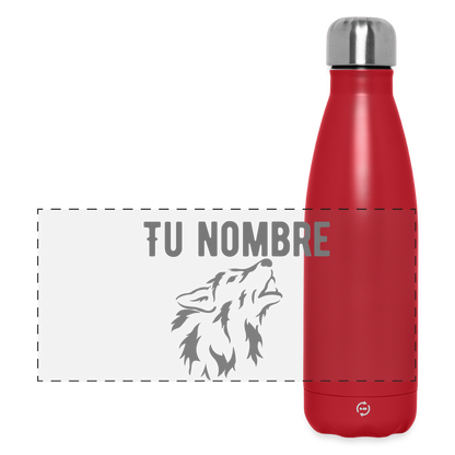 Botella de agua isotérmica 500 ml personalizable - rojo