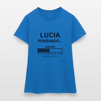 Camiseta mujer premium personalizable - azul royal