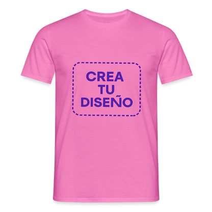 Camiseta negra personalizable - rosa