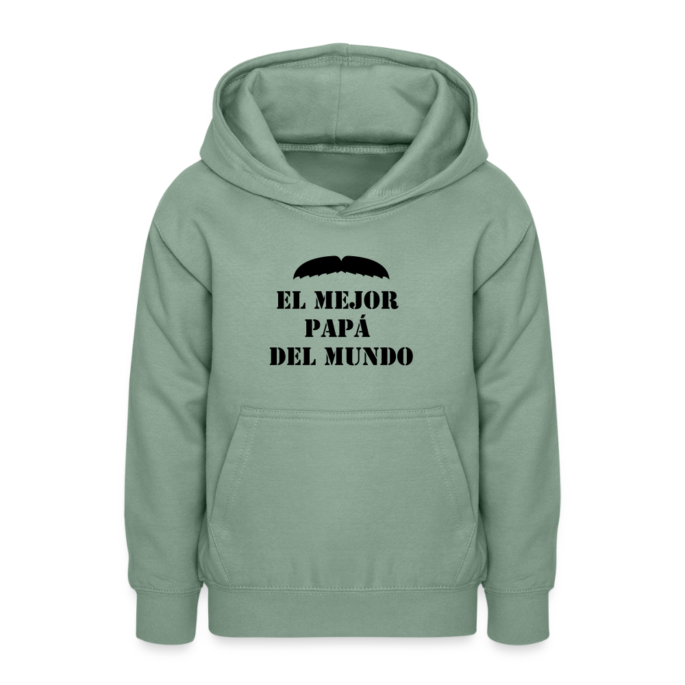Sudadera con capucha personalizadle - verde grisáceo