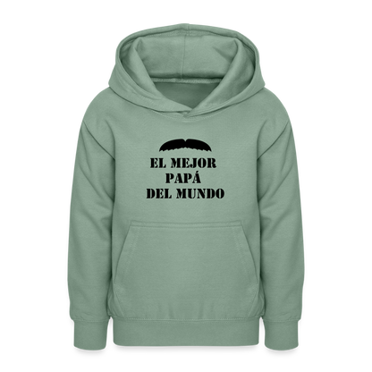 Sudadera con capucha personalizadle - verde grisáceo