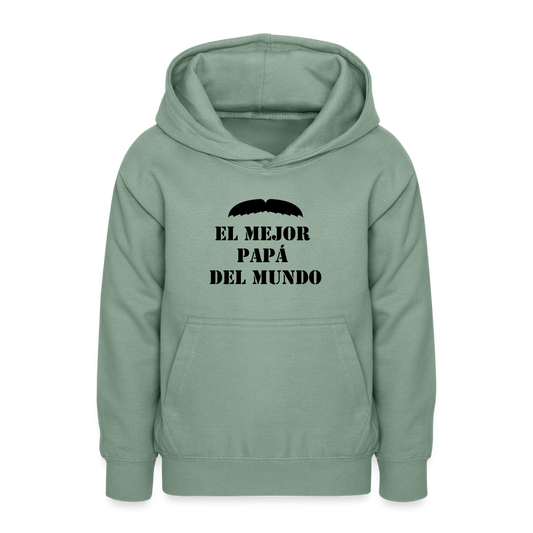 Sudadera con capucha personalizadle - verde grisáceo