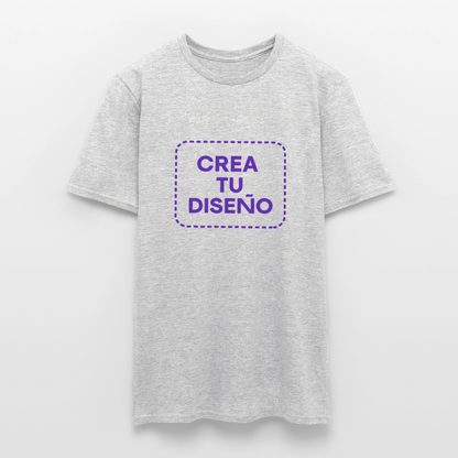 Camiseta negra personalizable - gris jaspeado