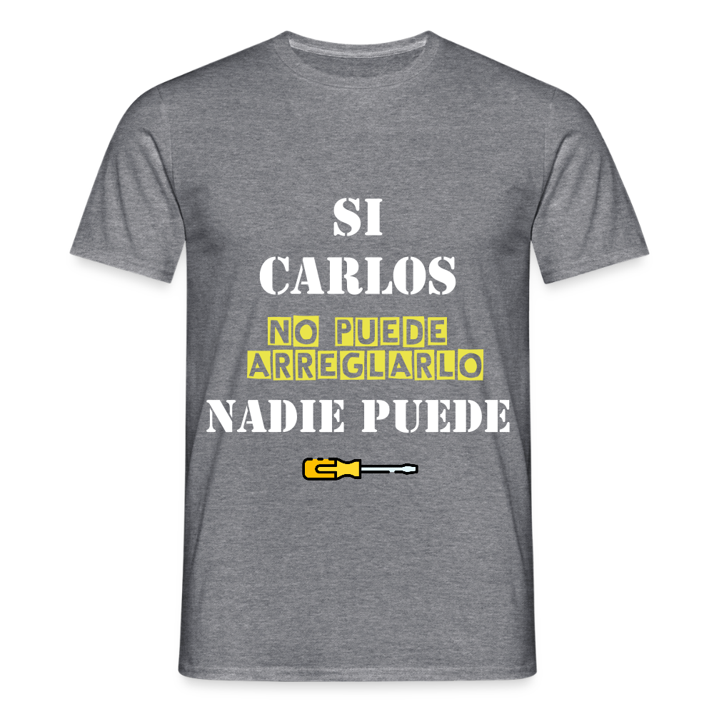 Camiseta personalizable - grafito jaspeado