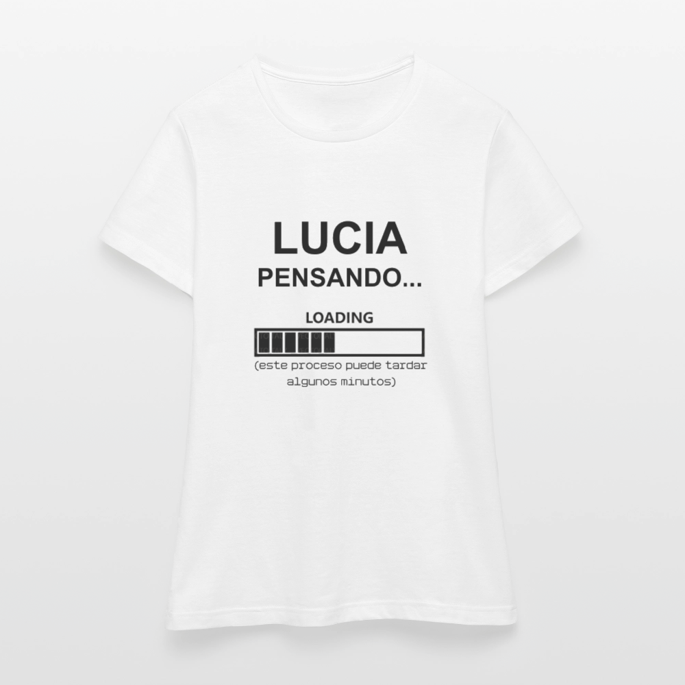 Camiseta mujer premium personalizable - blanco