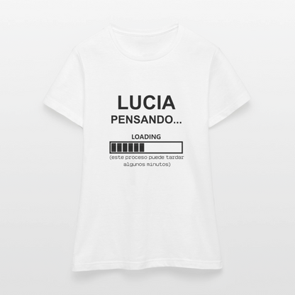 Camiseta mujer premium personalizable - blanco