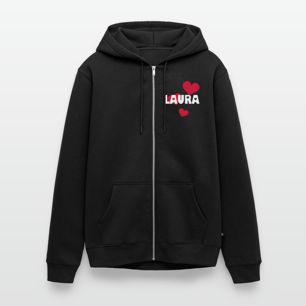 Chaqueta con capucha premium unisex - negro